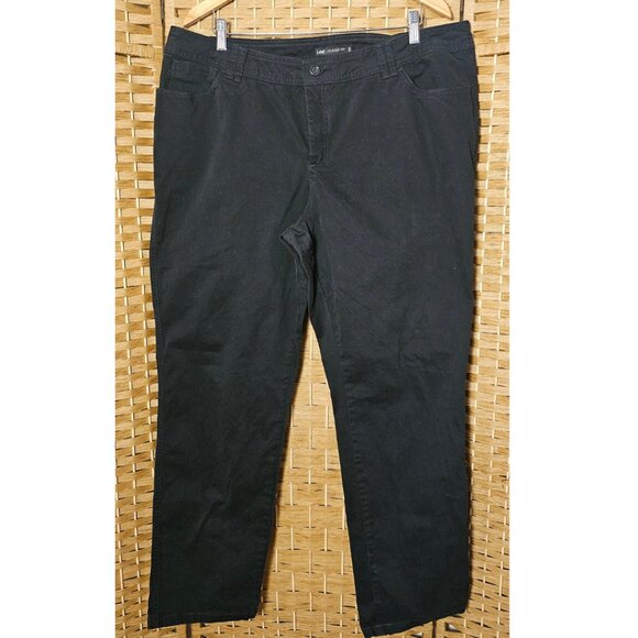 Lee Classic Fit Black Jeans Plus Size 18 - Picture 1 of 5